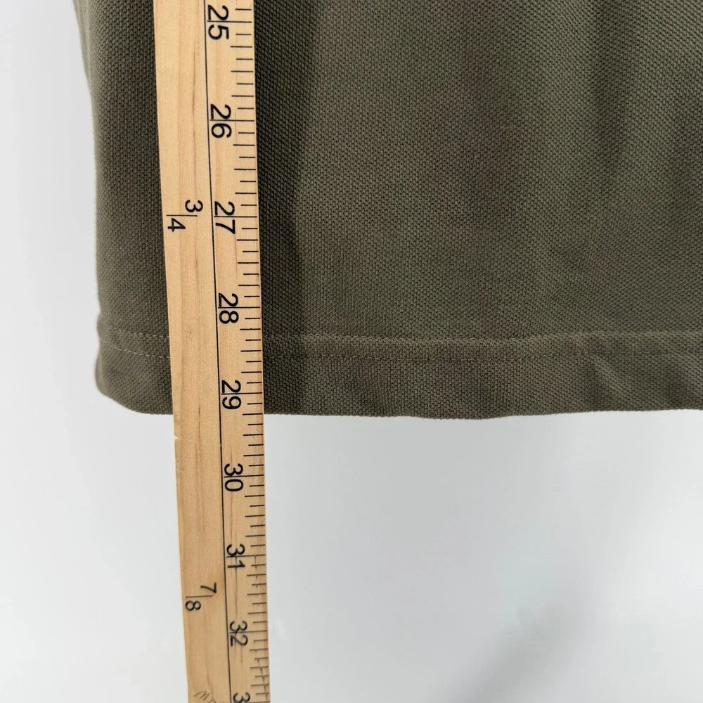 True Religion Crafted With Pride Polo Shirt Men's Large Olive Green Logo Graphic